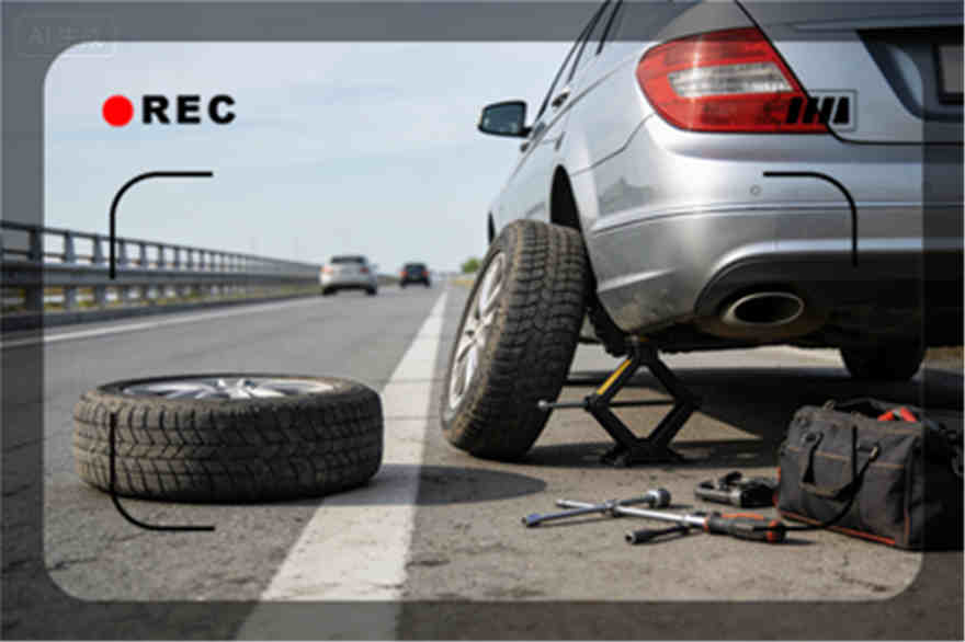 浪卡子高速公路爆胎-汽车换轮胎